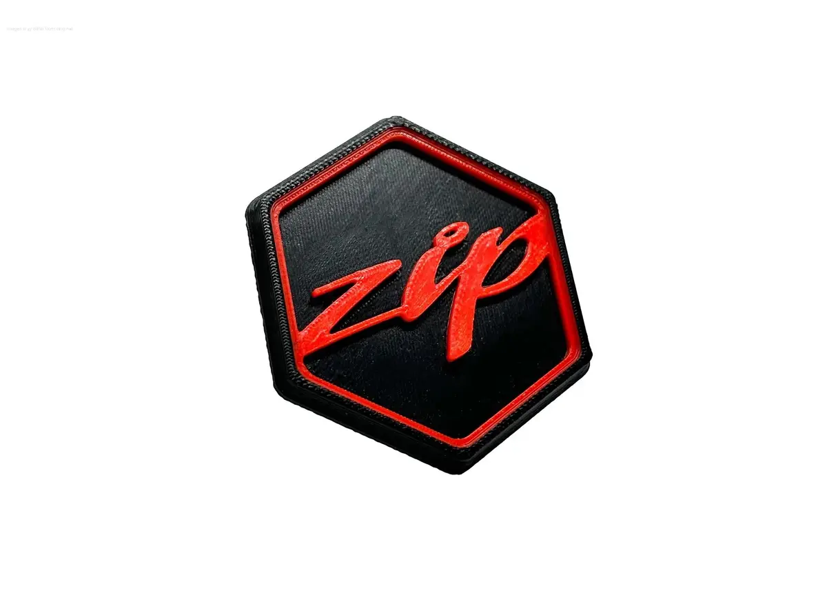 3D Logo Piaggio Custom Edition Red | Piaggio Zip Models 1