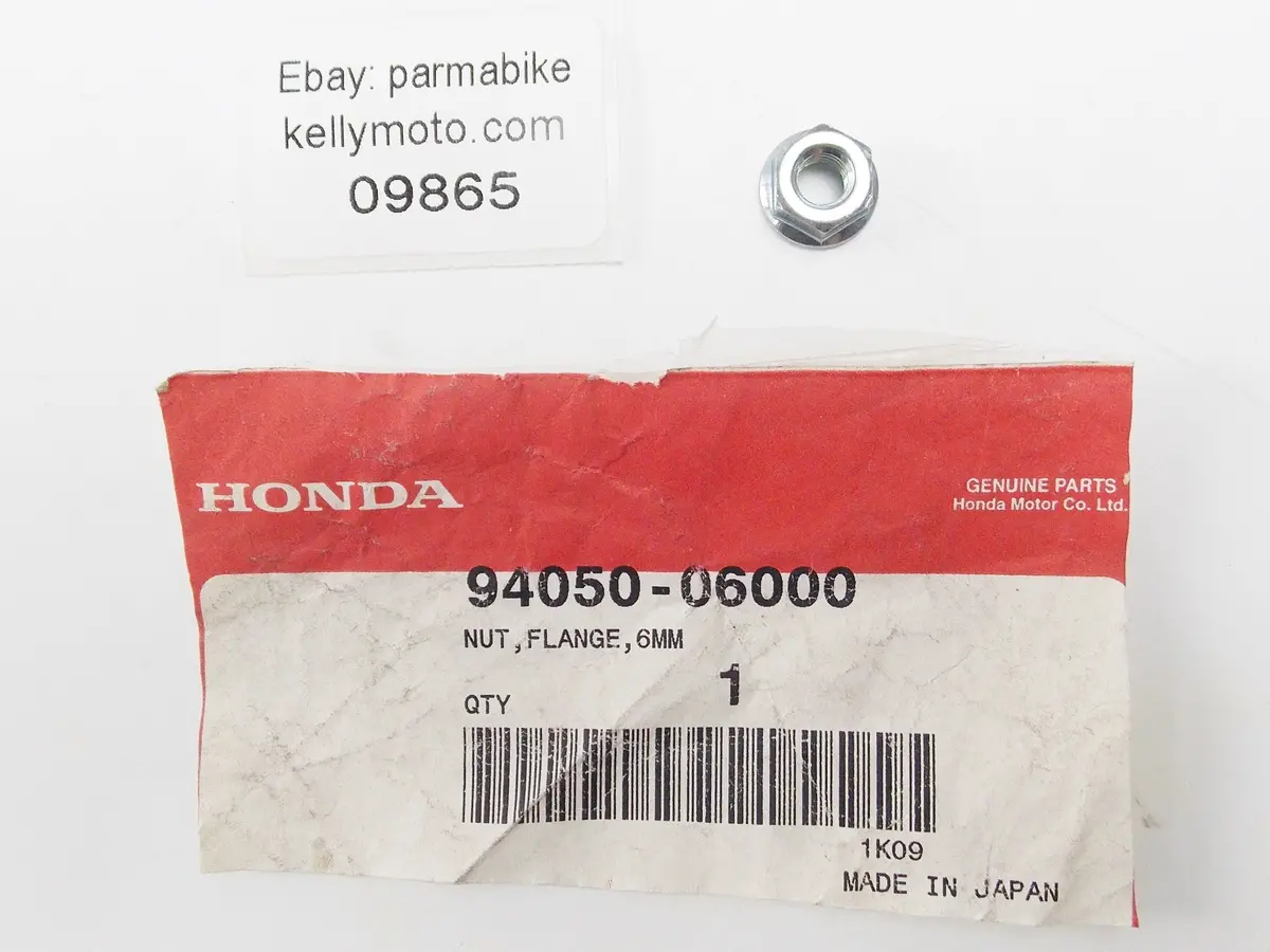 Oem Honda 1985 Atc350 1982 C70 2004-2005 Cbr100 Frame Nut Flange 6Mm 94050-06000 1