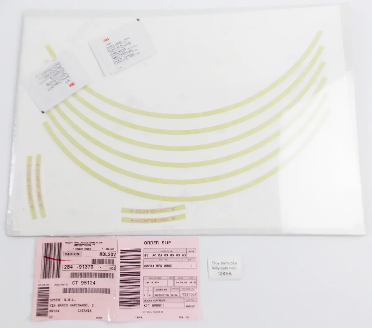 Oem Honda 2009-2010 Cb600 Kit Wheel Sticker Se 08F84-Mfg-880C | 08F84mfg880c 1