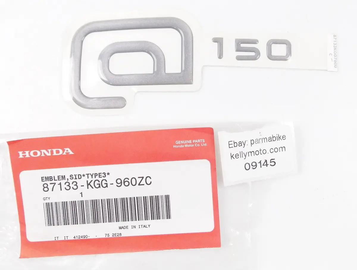 Nos Oem 2001 Honda Nes150 Side Cover Type 3 Emblem Sticker 87133-Kgg-960Zc 1