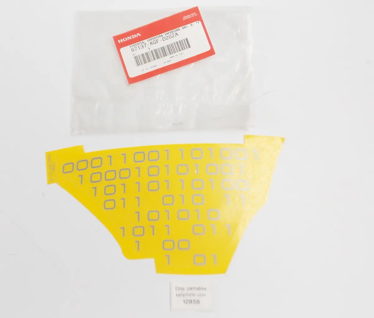 Oem Honda 2000-02 Nes125 Mark/Stripe Front Lower Cover L. Type5 87137-Kgf-D20za 1