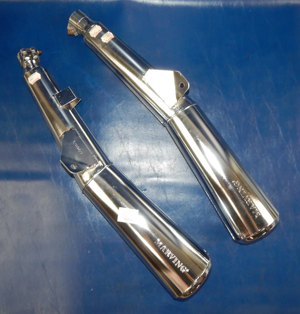 Marving Chrome Right/Left Exhaust Muffler Pipe Silencer Yamaha 80'S Xj900 Y2011c 1