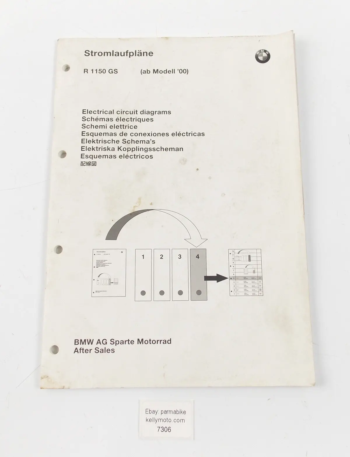 Bmw 2000 R 1150Gs Electrical Circuit Diagrams Schematic Manual Book 01997653814 1