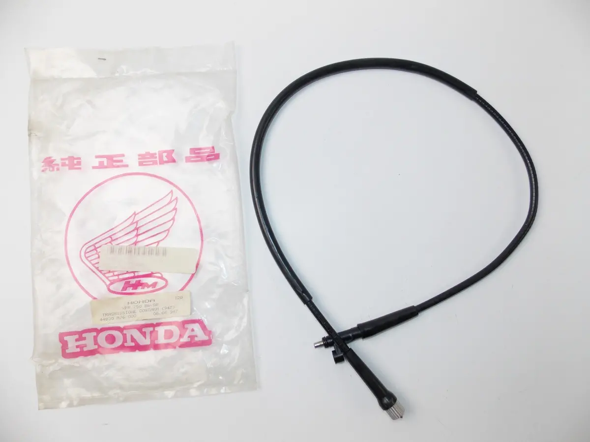 Nos Oem Honda 1986-1988 Vfr 750 Black Tachometer Cable 44830-Mj6-000 1