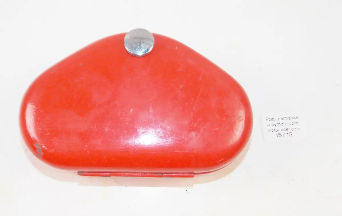 1959 Gilera Giubileo 98 Frame Chassis Left Tool Box Red Vintage Motorcycle Italy 1