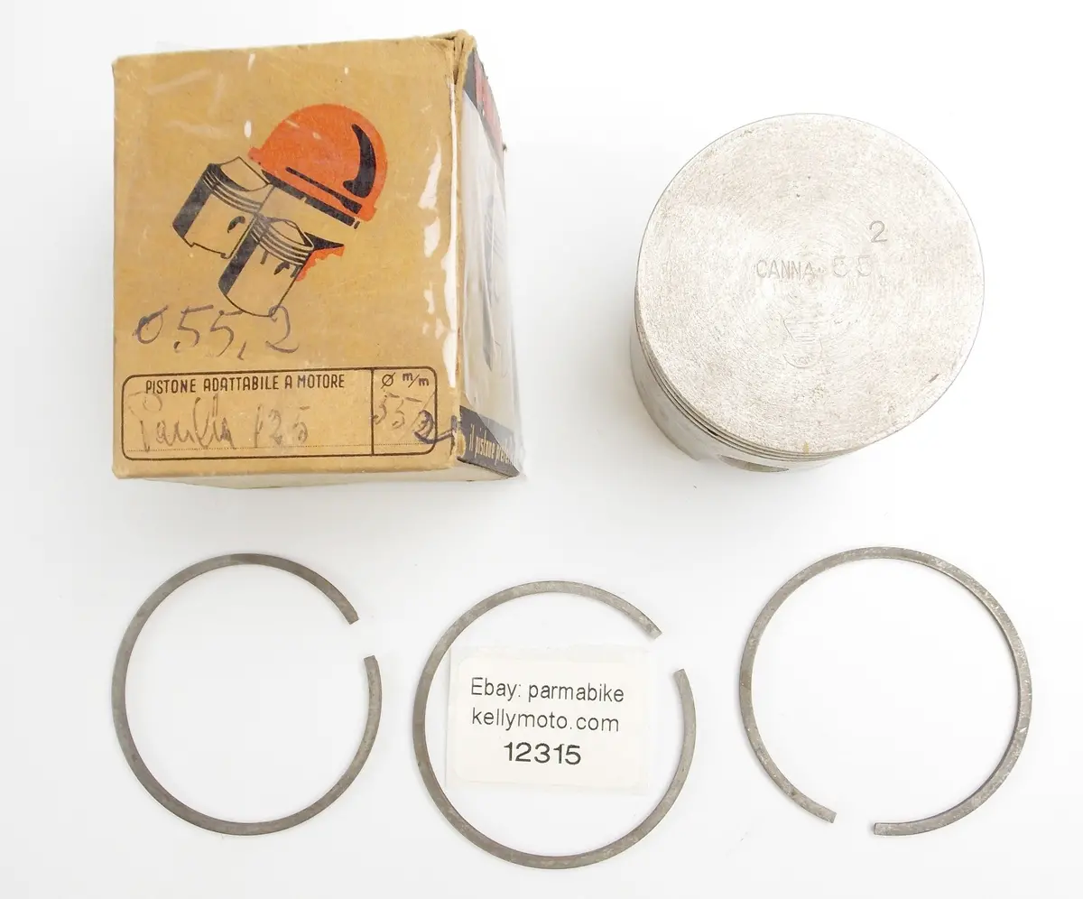 Dinamin Piston + Rings 55.2 Mm Parilla 125 Cc Motor Engine 1