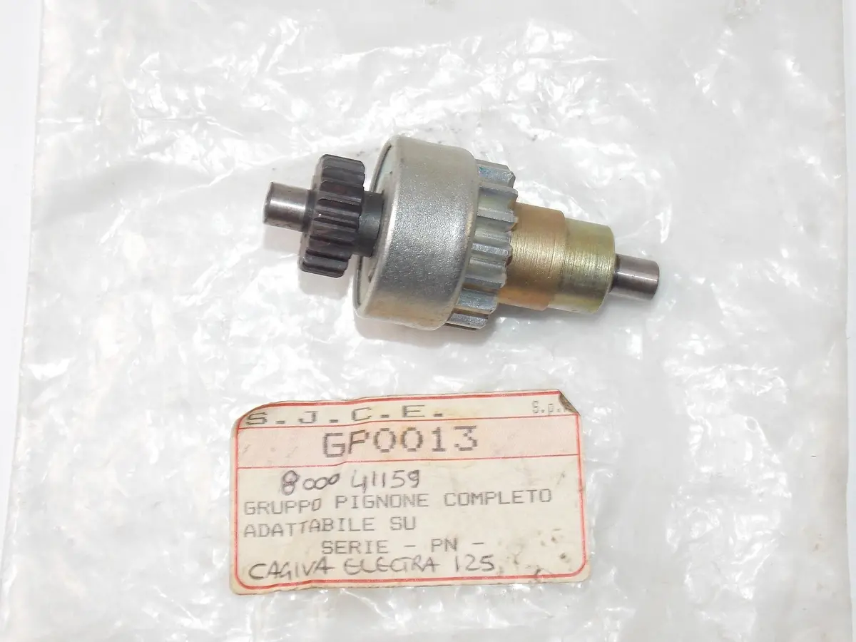 1984 Cagiva Electra 125 Starting Motor Complete Pinion S.J.C.E Gp0013 800041159 1
