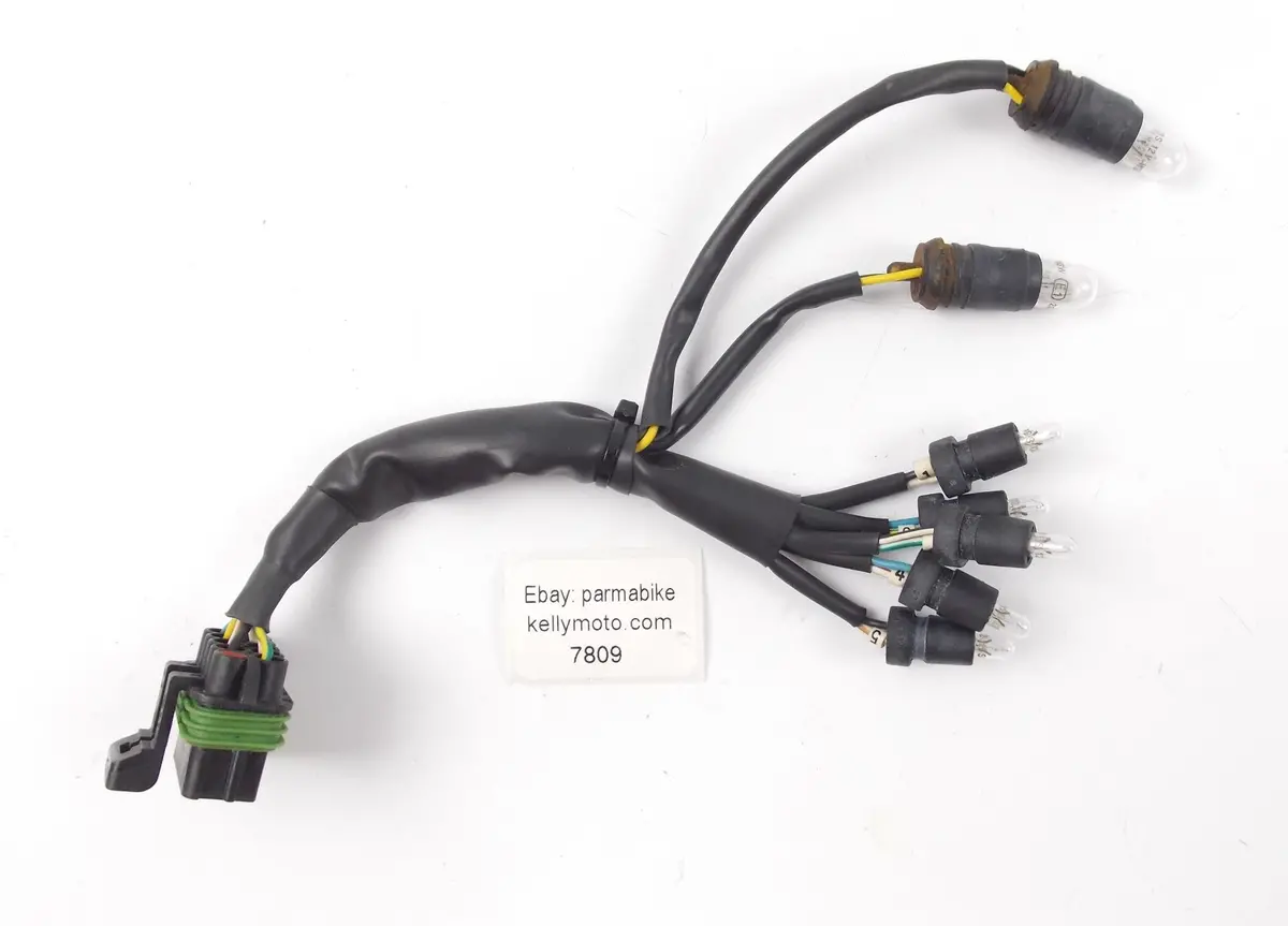 1998 Ducati 748 Neutral Blinker High Beam Speedo Instrument Bulb Wire Harness 1