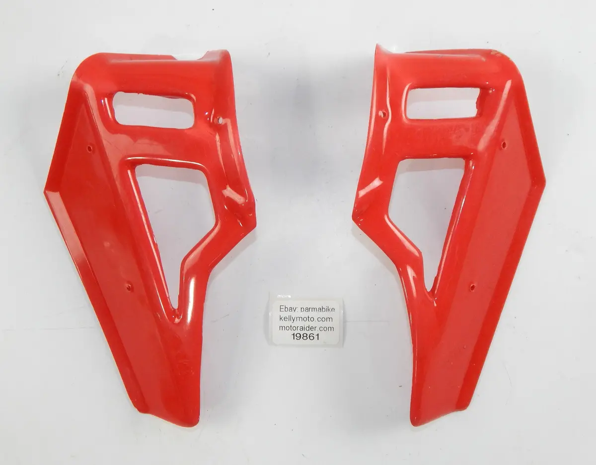 Fuel Petrol Gas Tank Right Left Shroud Red Plastic 8X5" Mini Bike Italjet Lem 1