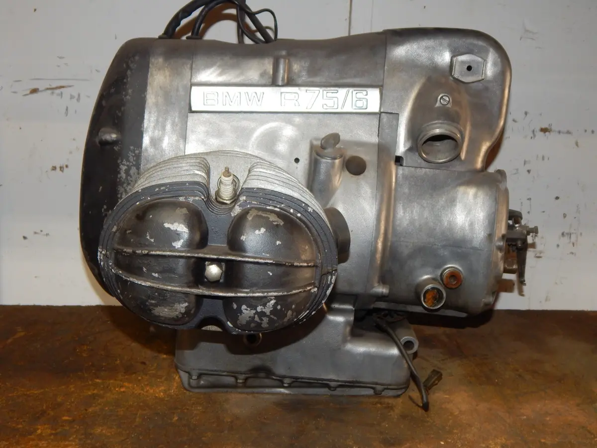 04/1974 Bmw R75/6 U.S. Engine Motor 4910786 Cranckase Cylinders Air Head Boxer 1