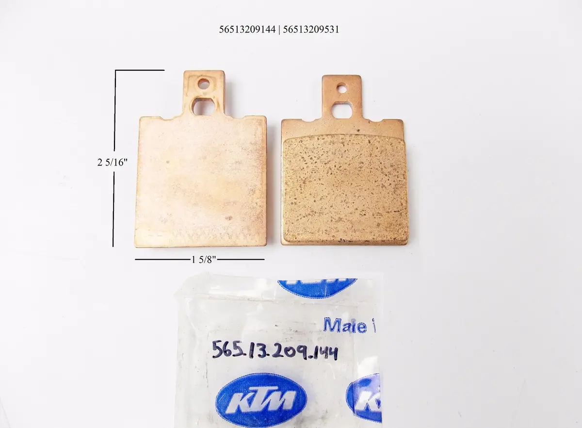 Oem Ktm Front Brake Pads 1 5/8"X2 5/16" Brembo 8A6/19M5 56513209144|56513209531. 1