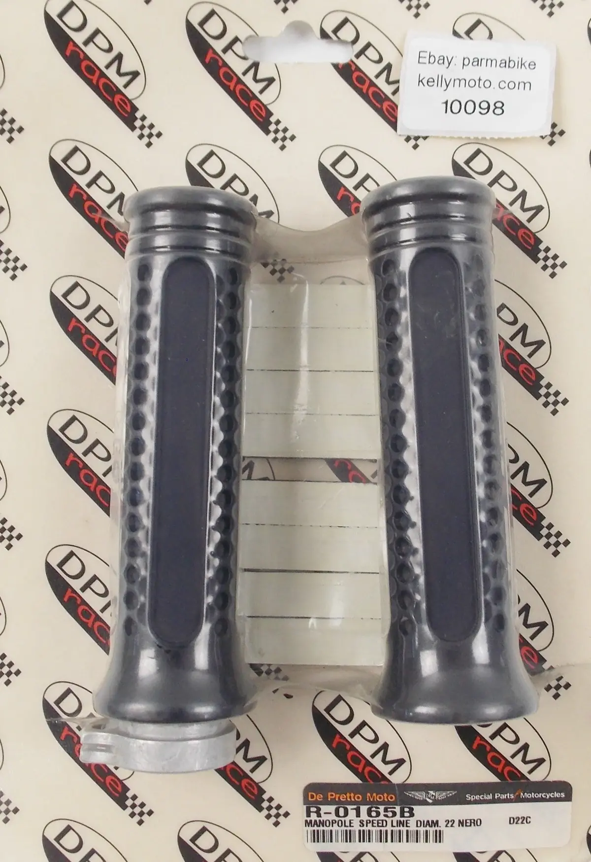 De Pretto Moto Handle Bar Alloy Grips Black 2007-2009 Honda Sh300  R-0165B 1