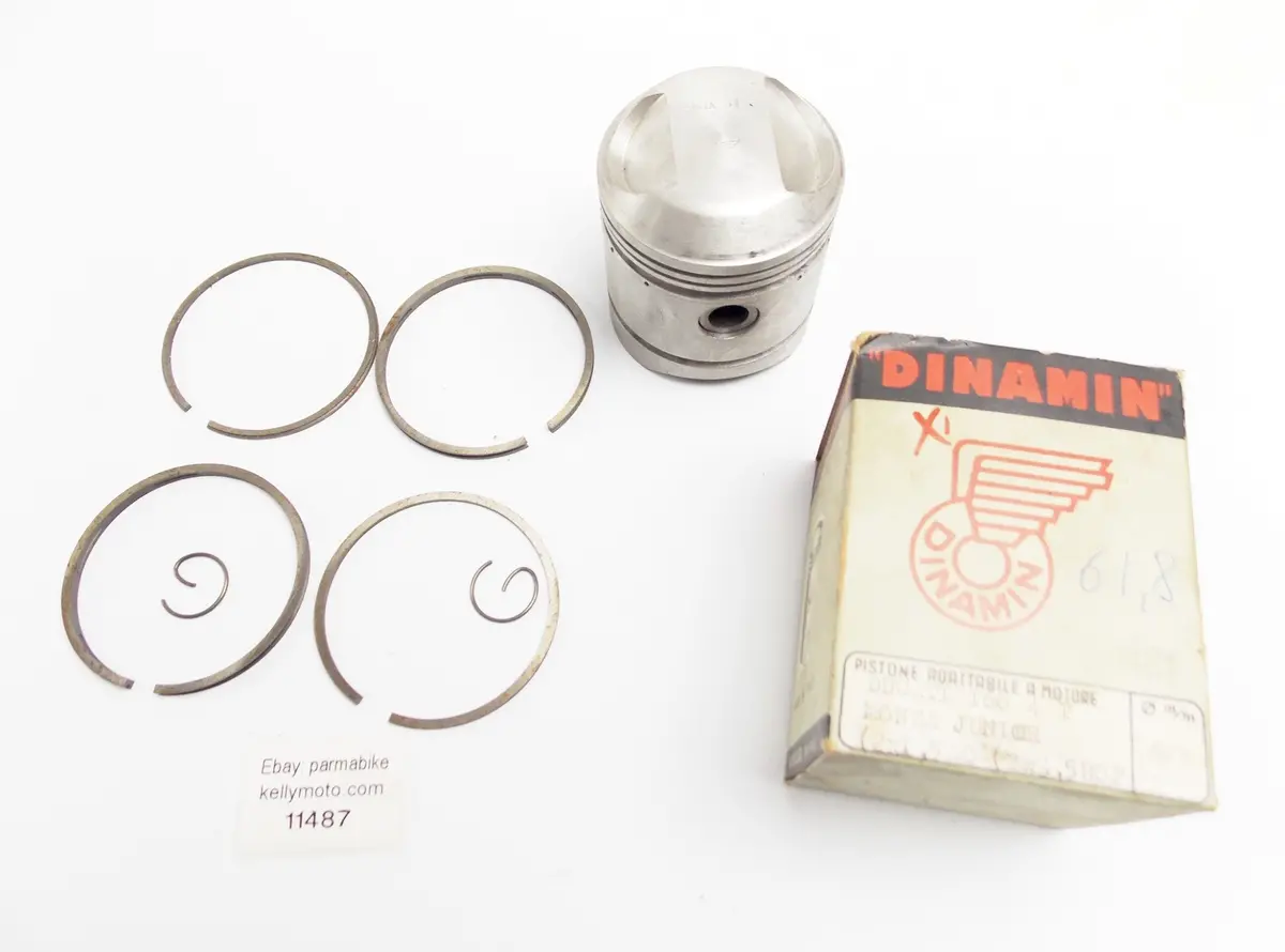 Dinamin 699 Piston+Rings+Pin+Clips Set Cpl 61.8Mm Ducati 160 4-Strk Monza Junior 1