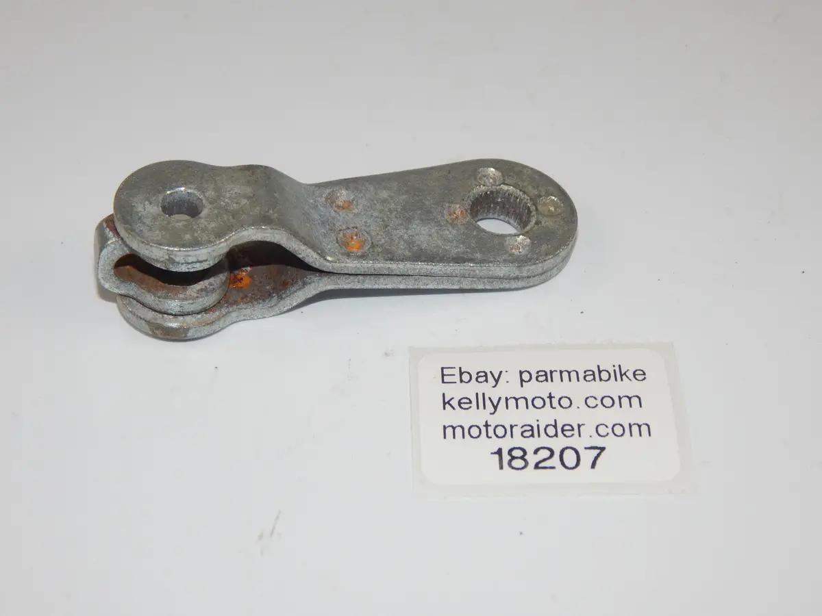 1970'S Vintage Motorcycle Moped Rear Wheel Brake Plate Lever Arm Actuator 1