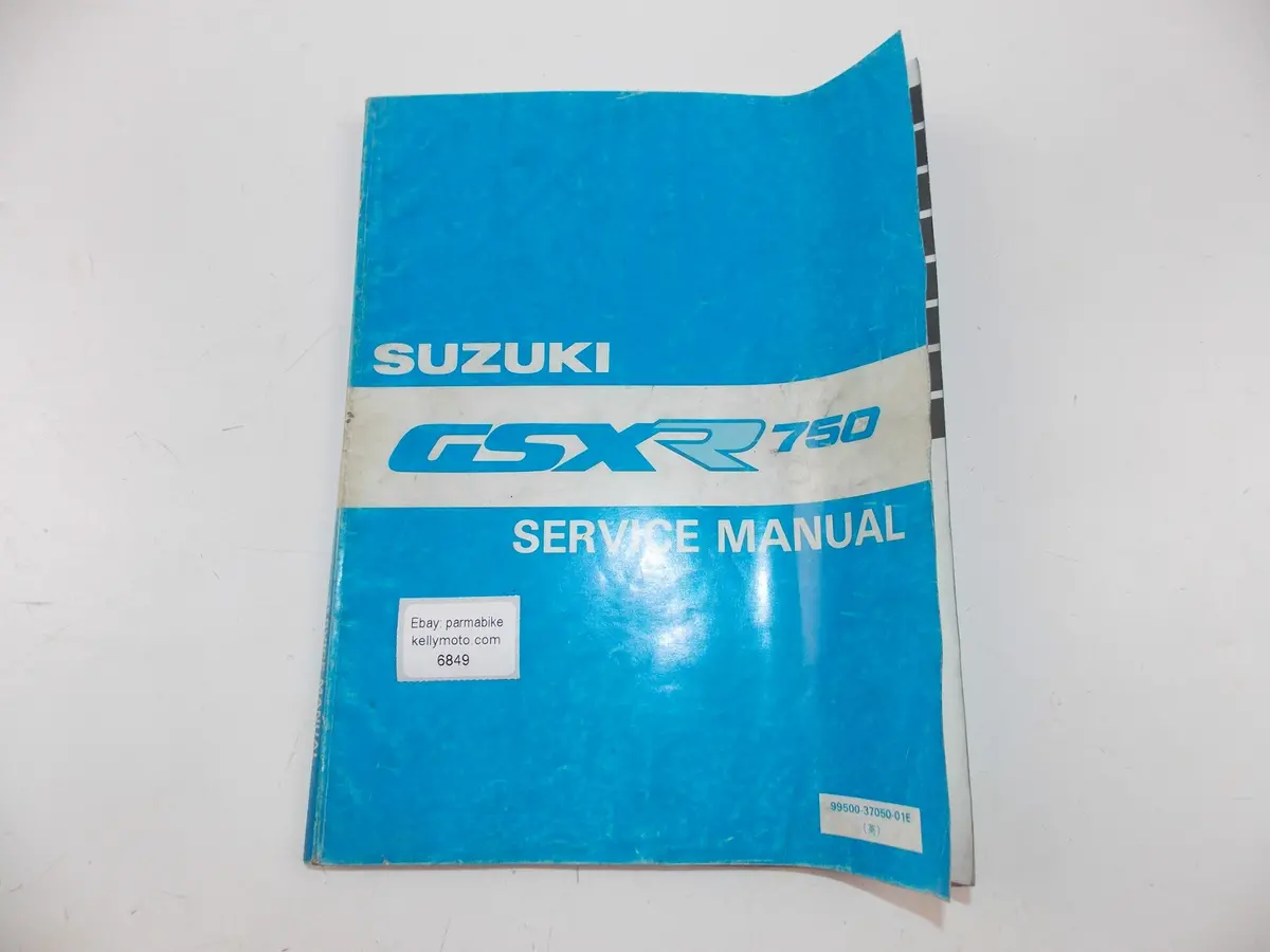 02/1988 Service Manual Catalog Repair Book Suzuki Gsxr750 English 1