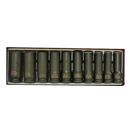 Deep Impact Socket Set - 1/2" Drive - 10Pc 1