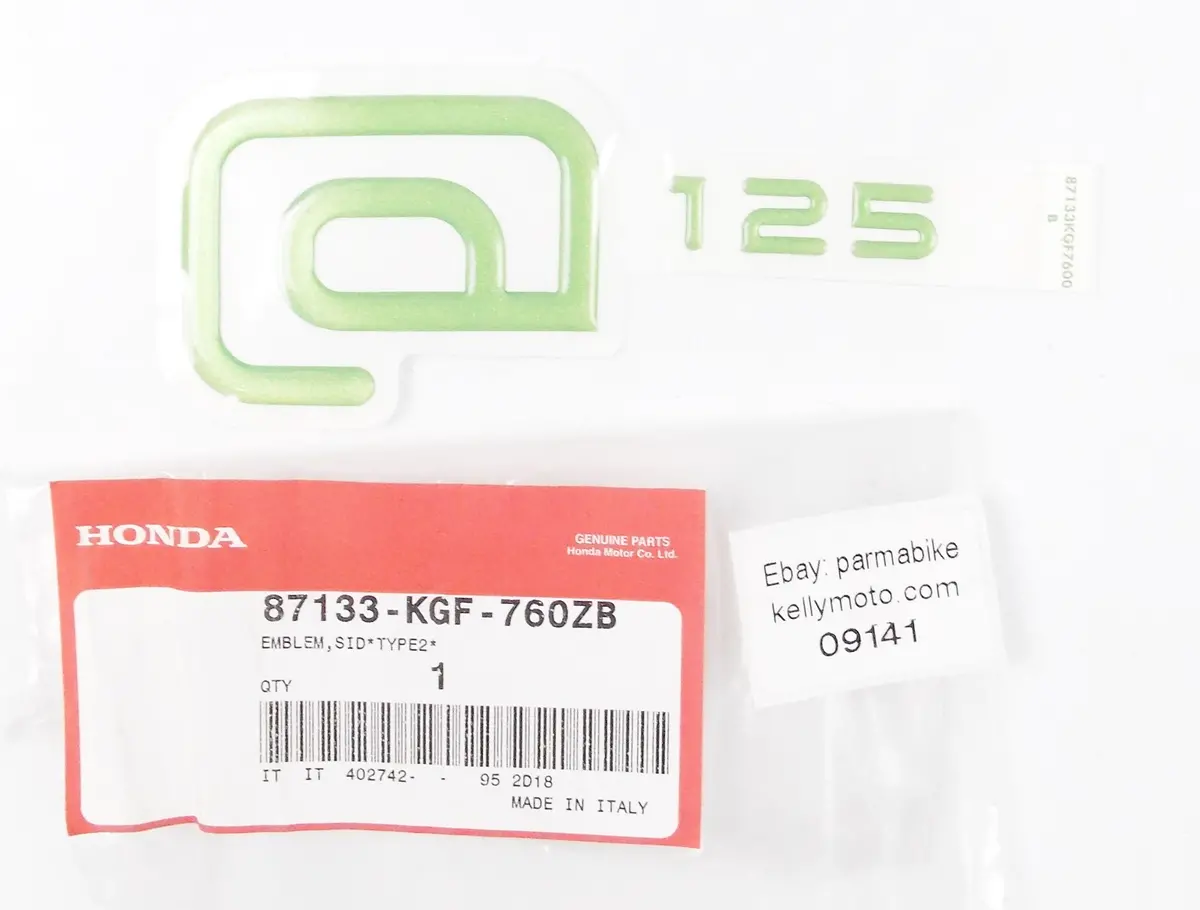 Oem Honda 2002 Arobase Nse150 Emblem Sticker Side Cover Type-2 87133-Kgf-760Zb 1
