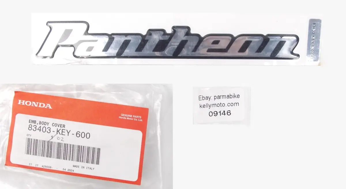 Oem 2001 2002 Honda Fes1251/1252 Pantheon Body Cover Emblem Logo 83403-Key-600 1