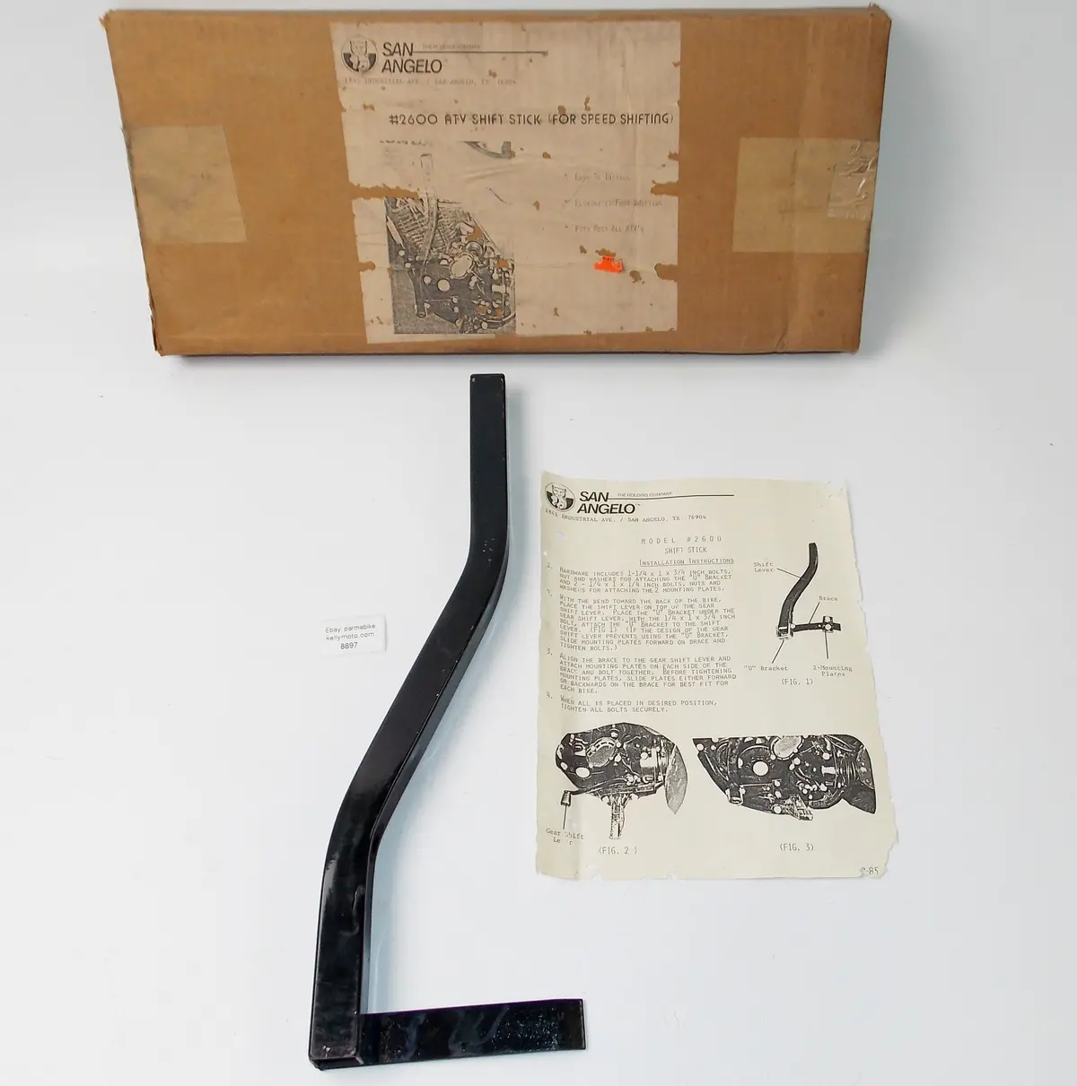 Nos San Angelo Black Lever Speed Shifting Atv Shift Stick # 2600 1