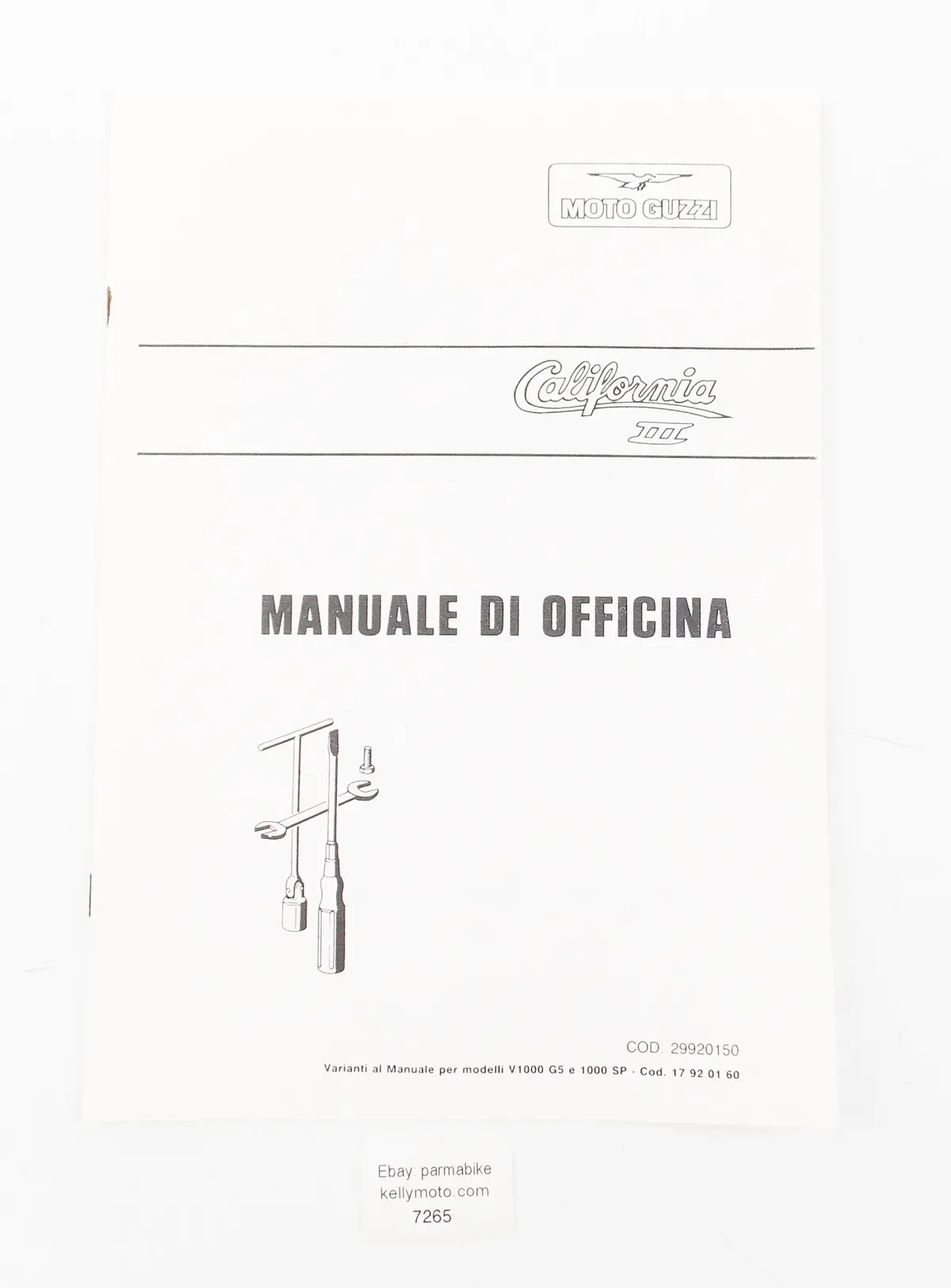 Moto Guzzi California Iii Workshop Manual Book 29920150 1