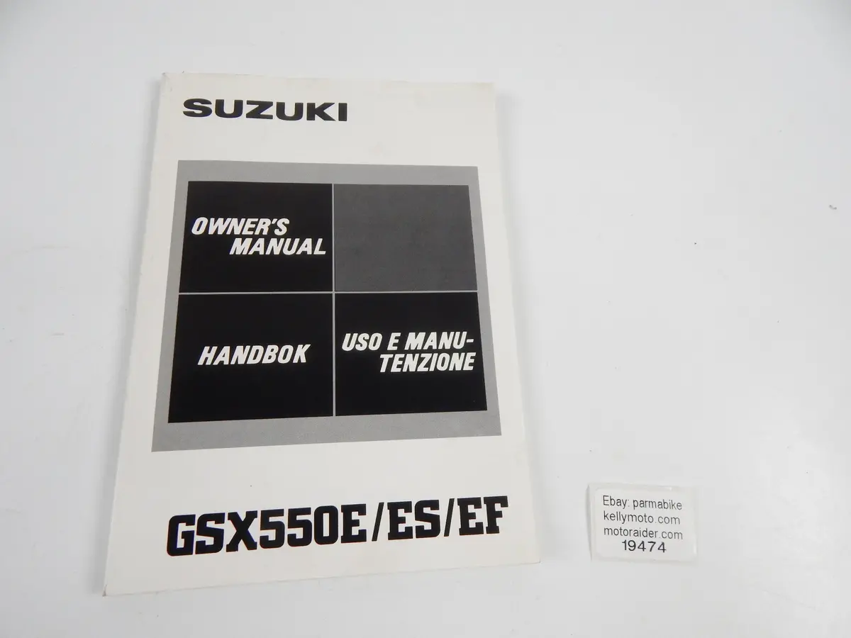 1985 Suzuki Gsx550-E/Es/Ef User Owner Manual Book 99011-43423-009 Multi Language 1