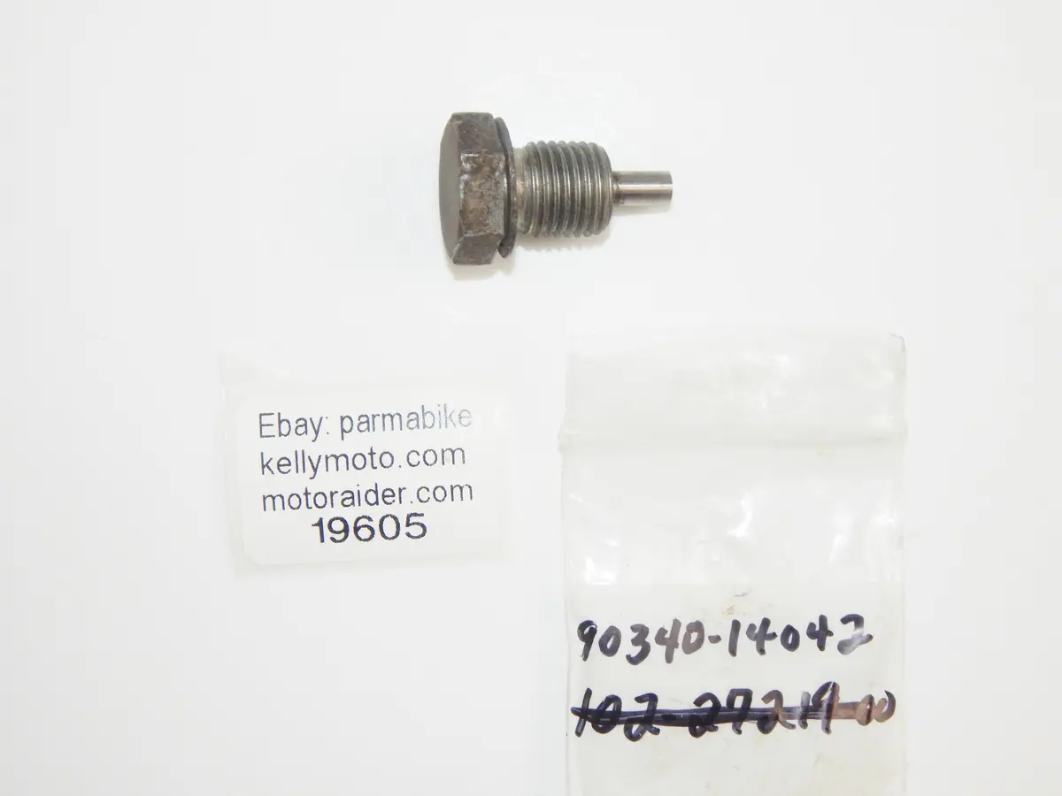 Oem Yamaha 1979 Xs750 1998-2007 Vmx1200 Xv1100 Oil Drain Screw Plug 90340-14042 1