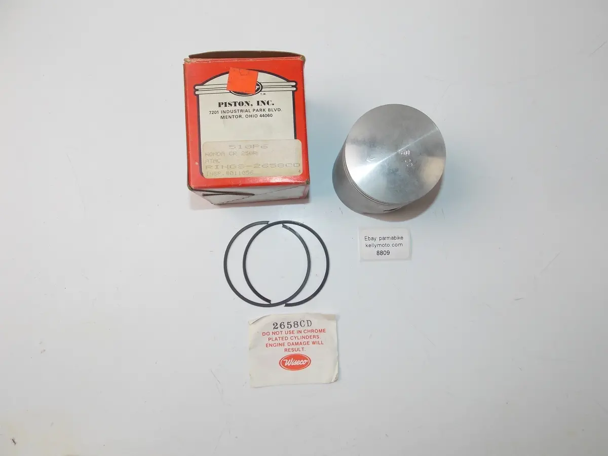 Nos Wiseco Honda Cr250r Atac Piston 0.60Mm 510P6 Rings 2658Cd 1