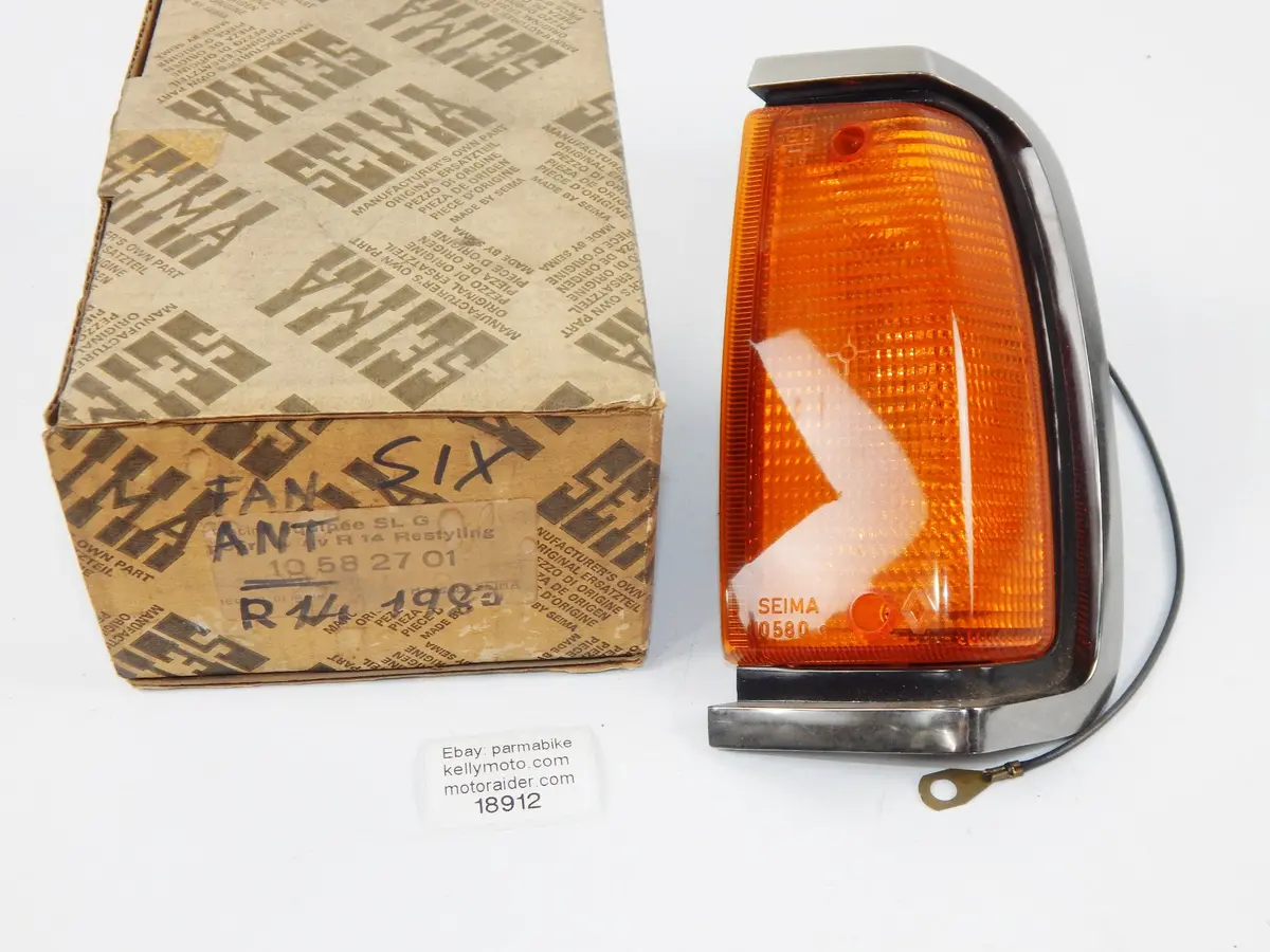 Nos 1980 Renault R14 Front Left Seima Turn Signal Light 10582701 Vintage 1