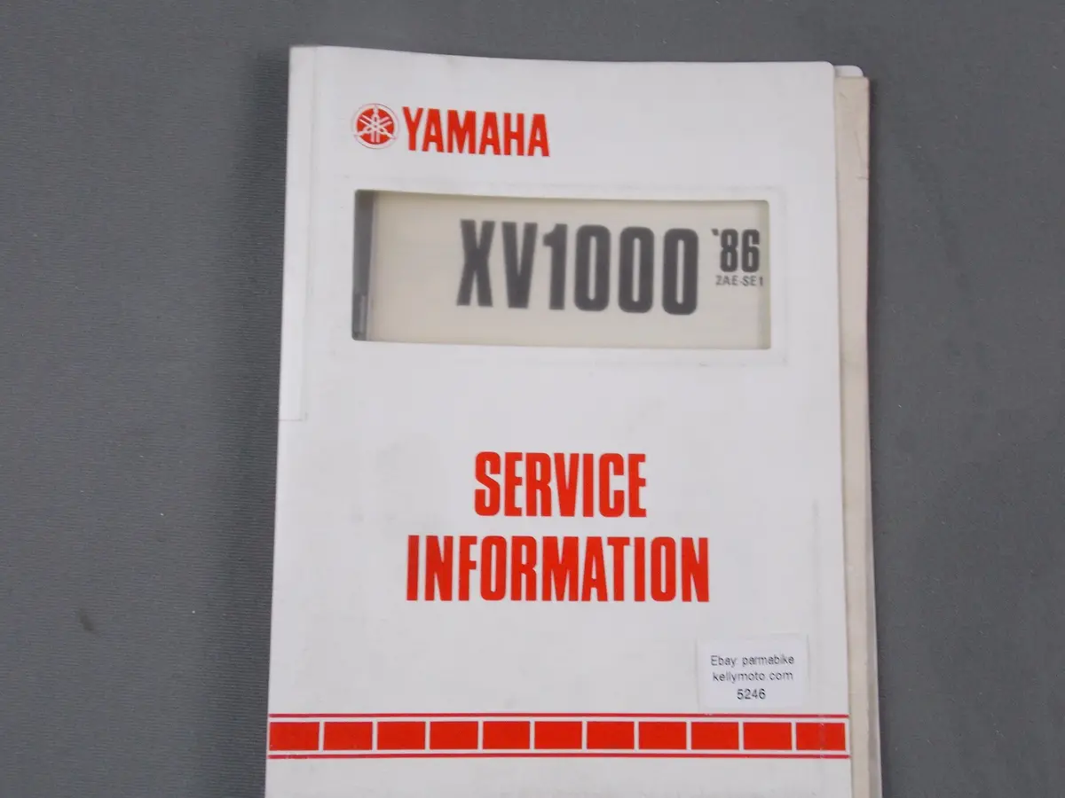 Yamaha 1986 Xv1000 Service Information Manualbook English # 2Ae-Se1 1