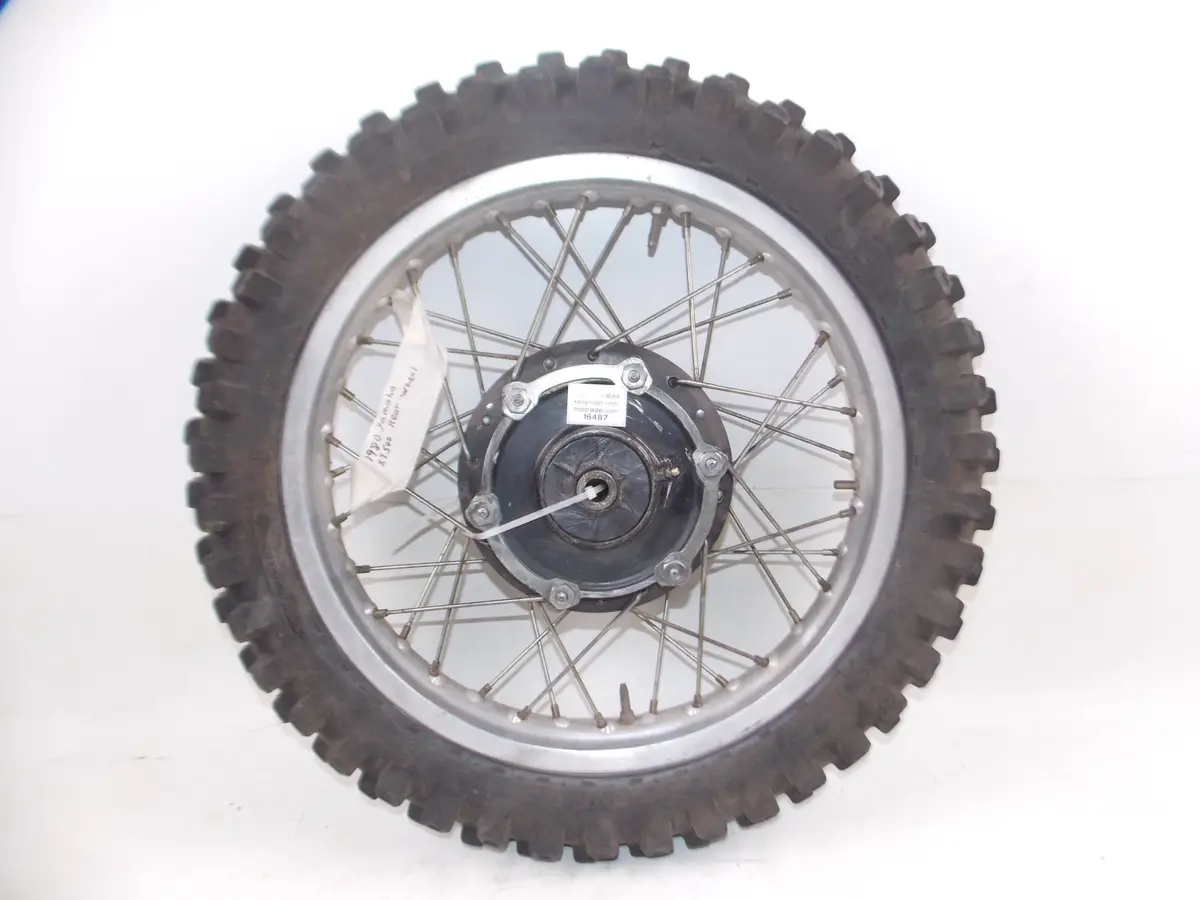 18" Rear Wheel Tire Rim Hub Spoke 1980 Yamaha Xt500 Vintage Thumper Scrmbler 1