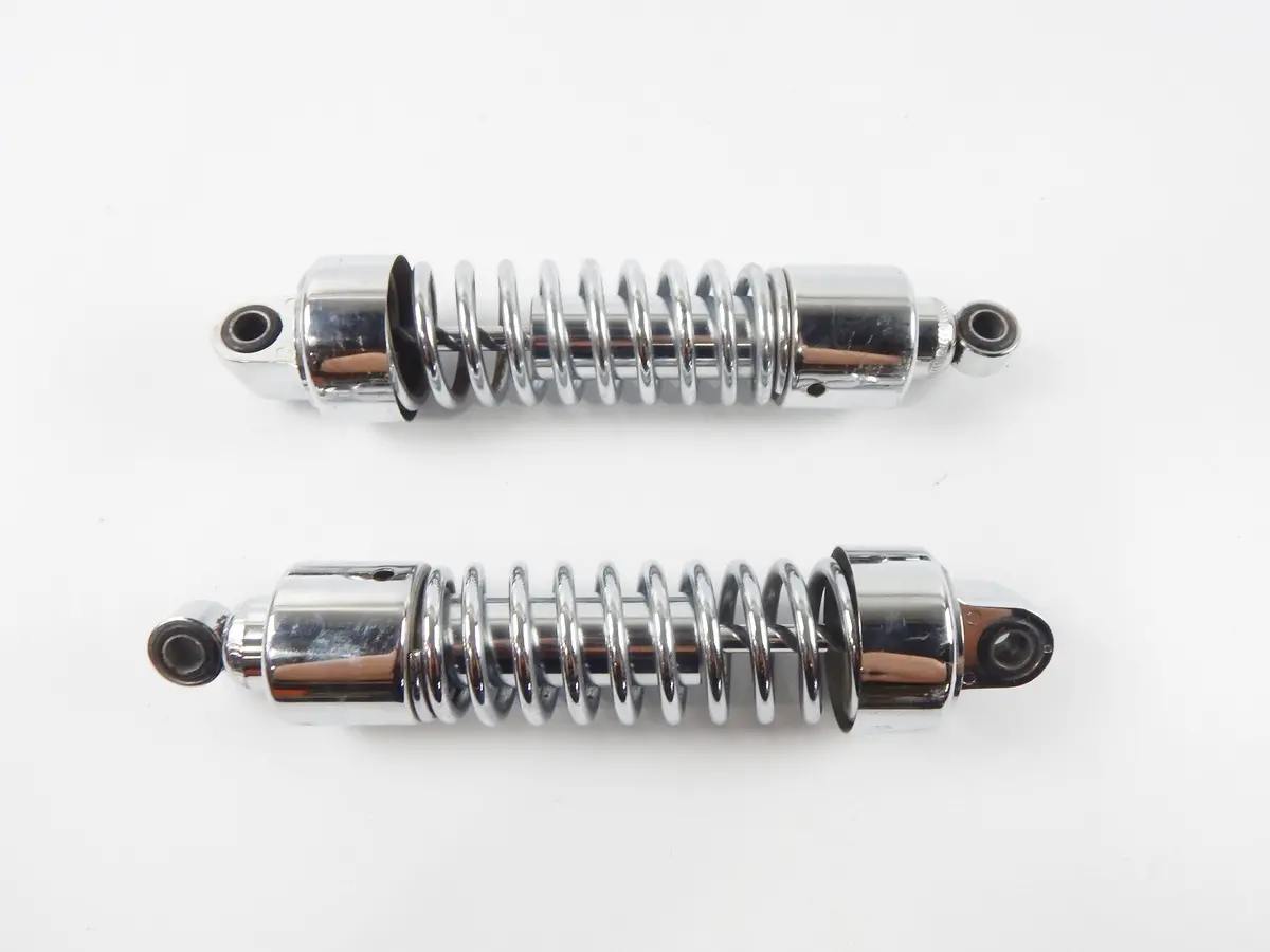 Rear Suspension Chrome Shock Absorber Cruiser Custom Chopper Honda Yamaha 12.5" 1