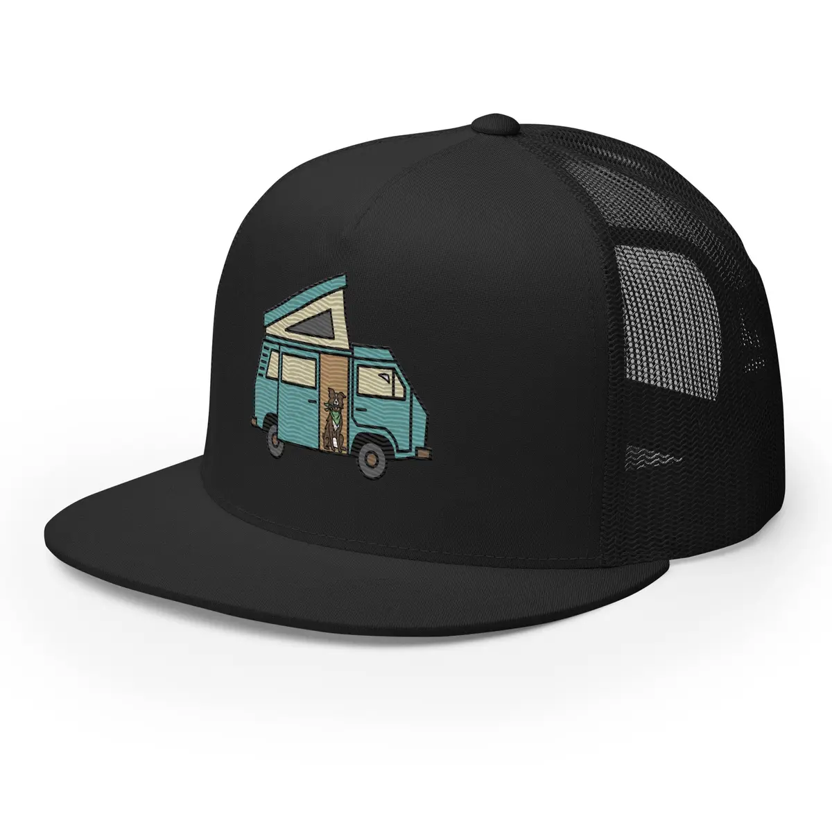 Dog In Van Trucker Cap 10