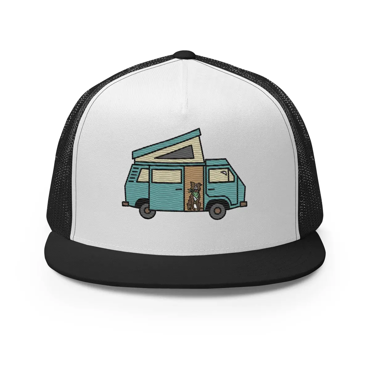 Dog In Van Trucker Cap 8