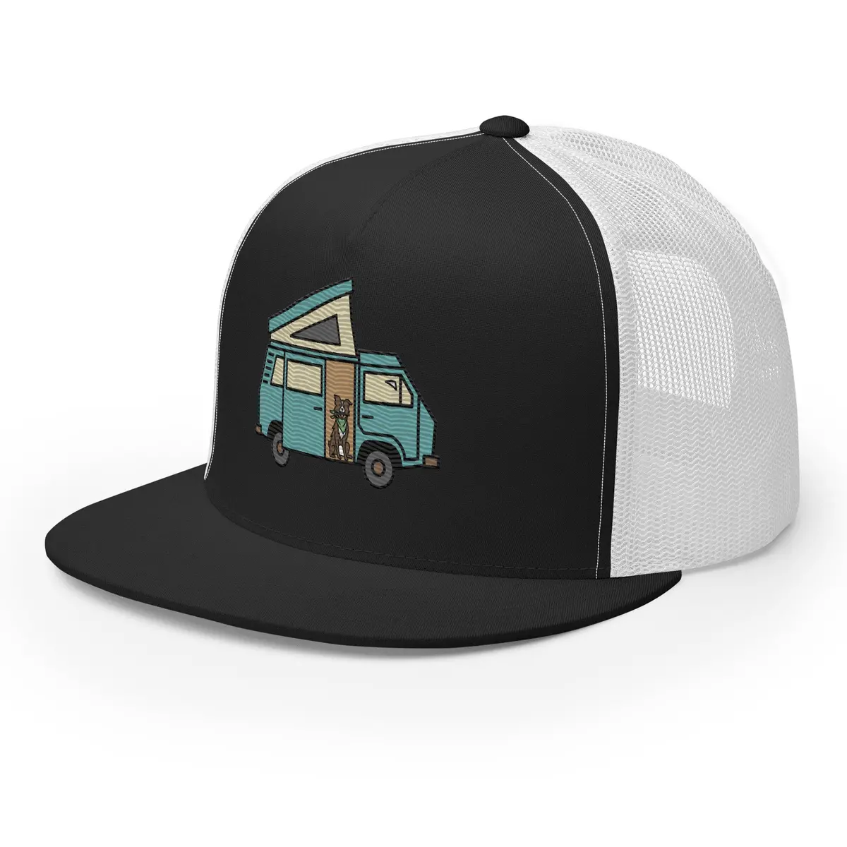 Dog In Van Trucker Cap 4