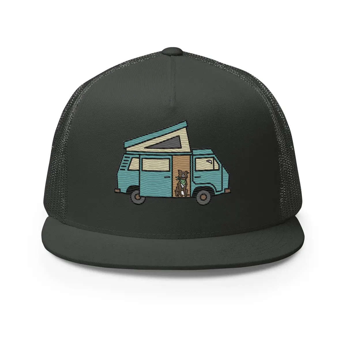 Dog In Van Trucker Cap 5