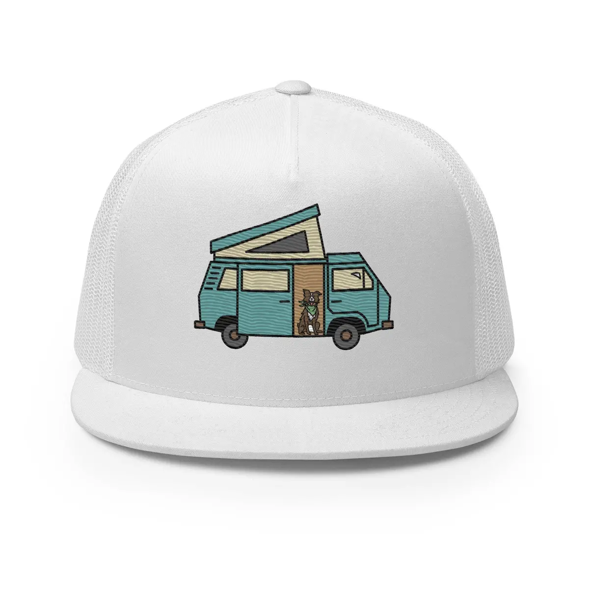Dog In Van Trucker Cap 10