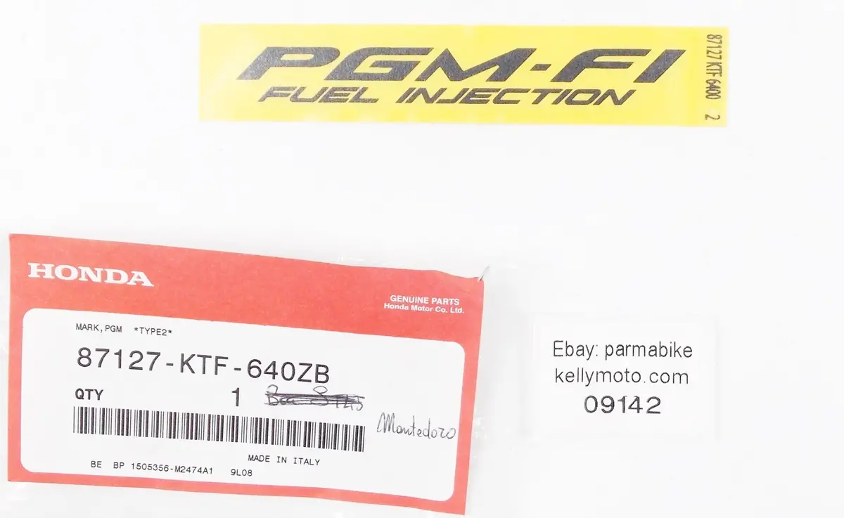 Oem Honda 2005-08 Sh125 Sh150 2007-10 Sh300 Mark Sticker Pgmf1 87127-Ktf-640Zb 1