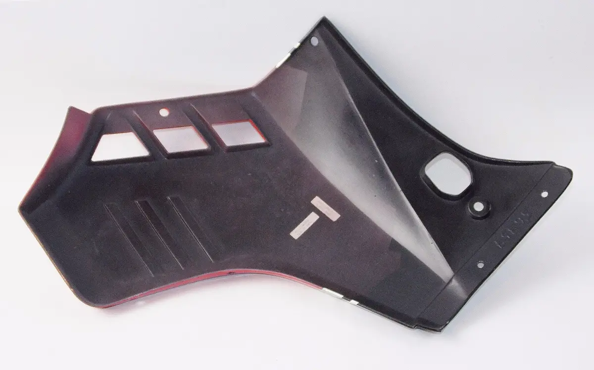 Nos Oem Cagiva 1987 Elefant 350 Lh Gas Tank Shroud (Black/Red) 800057659 2