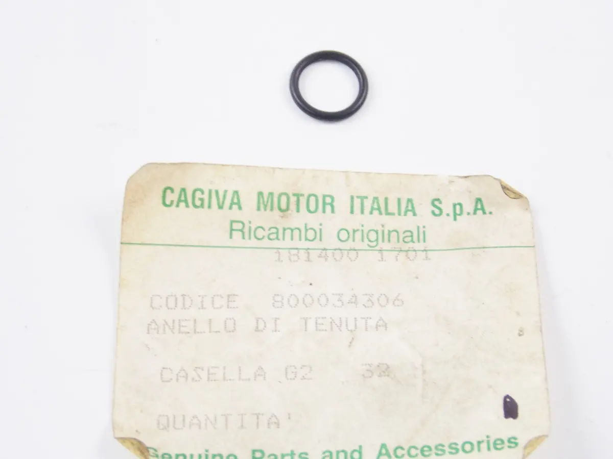 Nos Oem Cagiva 1987-1988 T4 350E/350R/500E/500R Cylinder Head O-Ring 800034306 1