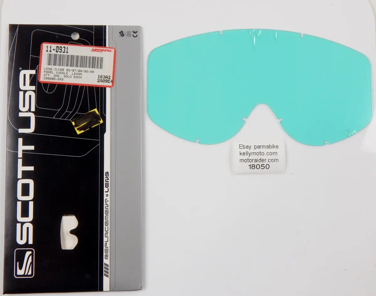Scott Usa Goggles Blue Lens Shield Visor 89/87/83 40.5.806.541.0.100 Vintage 1