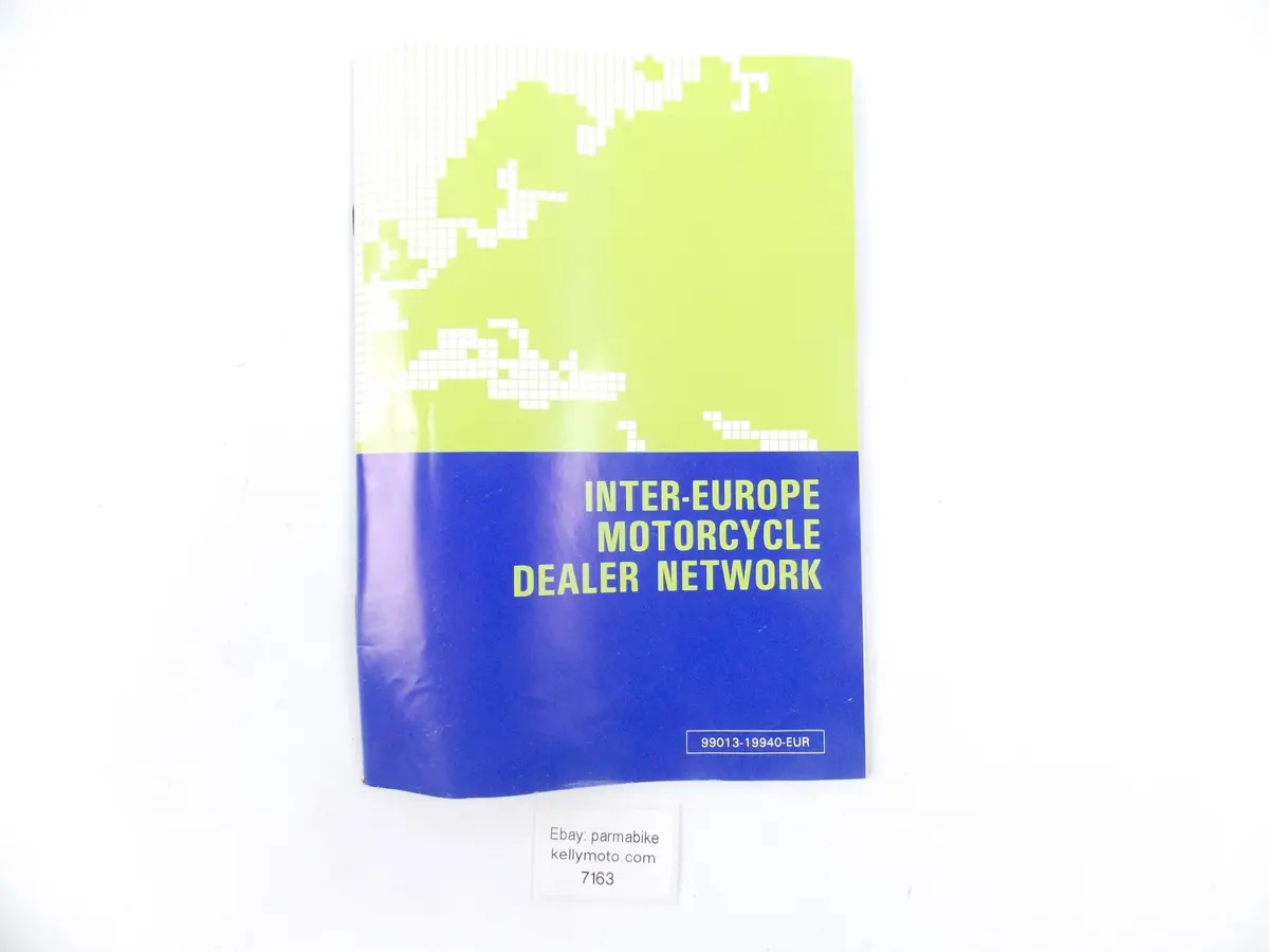 1994 Inter-Europe Suzuki Motorcycles Dealer Network Book Catalog 99013-19940-Eur 1