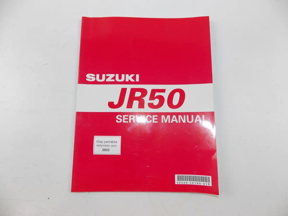 08/1999 Service Manual Manintenace Book Suzuki Jr50 English 99500-20180-01E 1