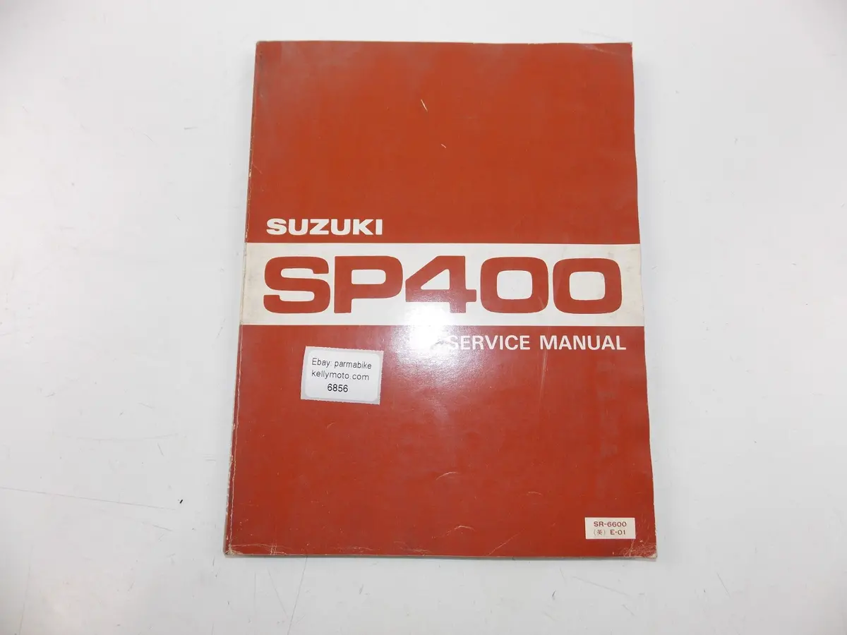 02/1981 Service Manual Catalog Maintenance Repair Book Suzuki Sp400 English 1