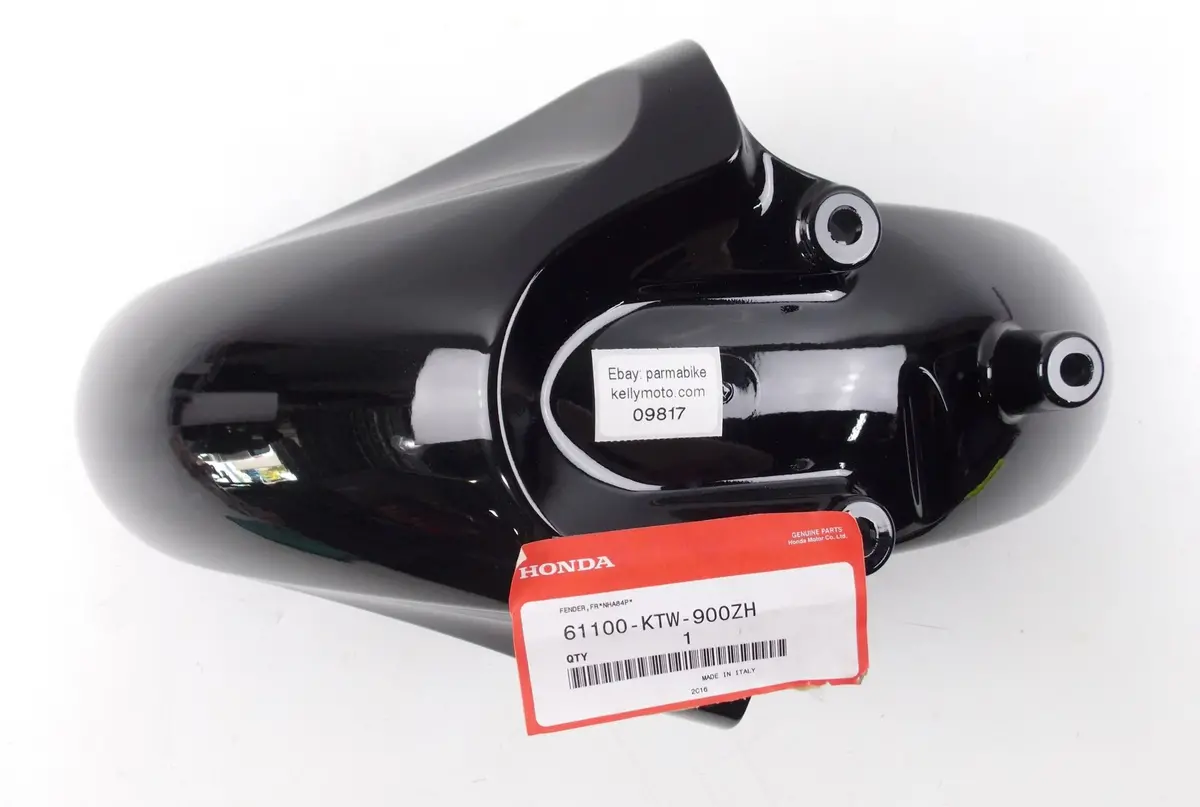 Nos Oem 2007-2014 Honda Sh300 Black Front Fender Mud Guard  61100-Ktw-900Zh 1