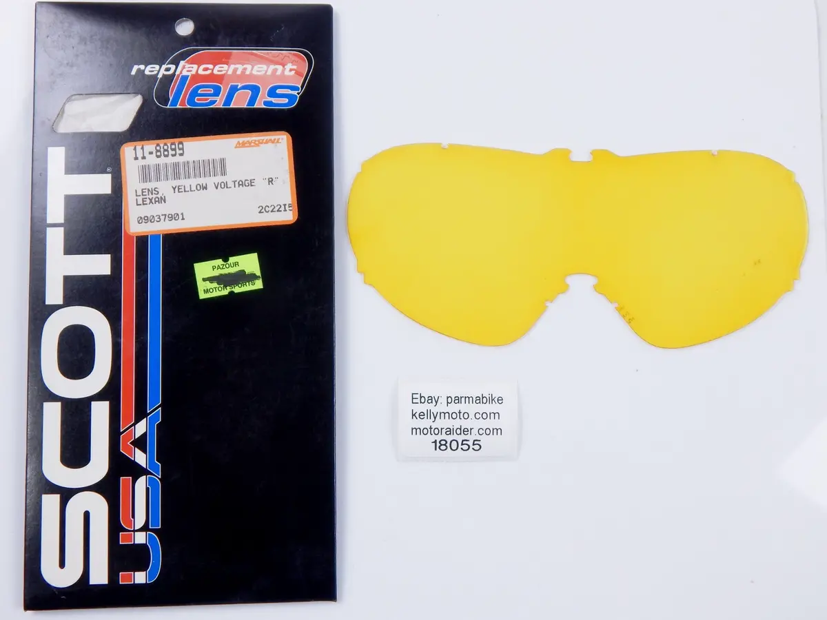 Scott Goggle Yellow Lens Voltage R 09037901 09-0379-01-0-Amb Vintage Cross Trial 1