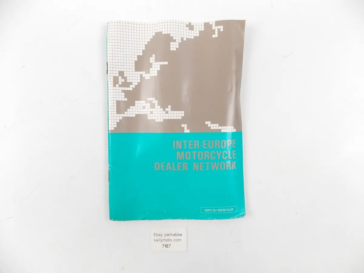 1993 Suzuki Inter-Europe Dealer Network Manual Book Catalog 99013-19930-Eur 1