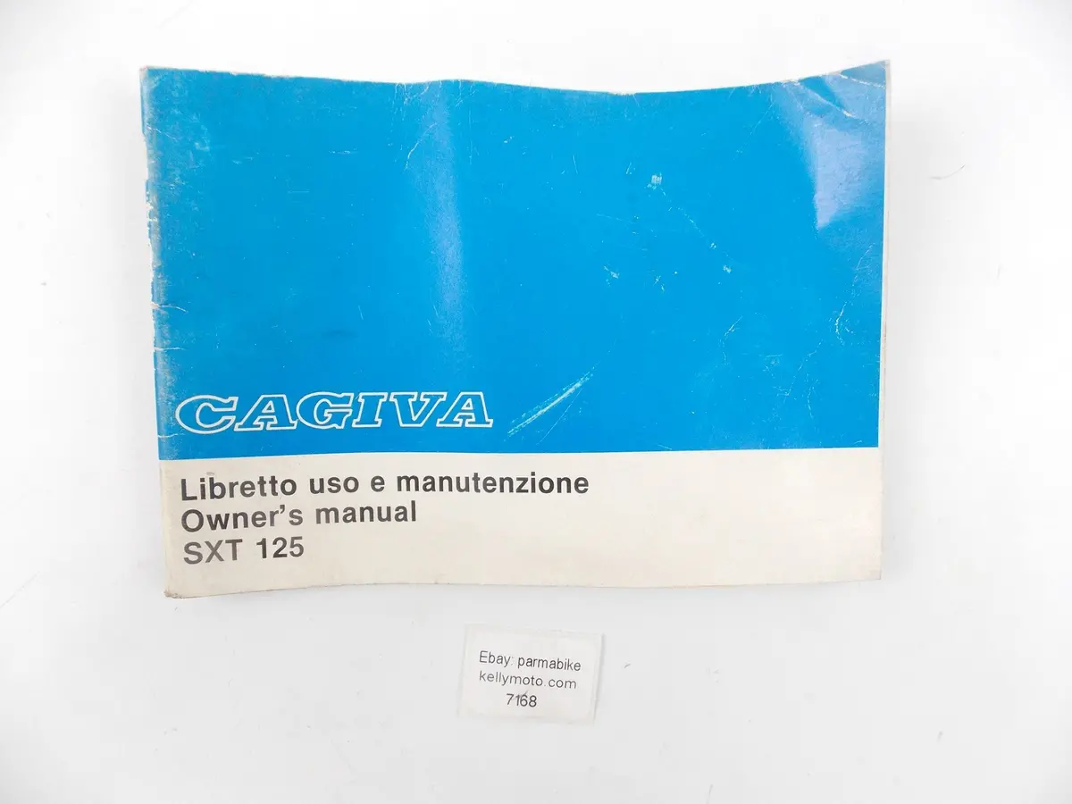 Cagiva Sxt 125 Owner's Manual User Maintenance Book Catalog English Italian 1