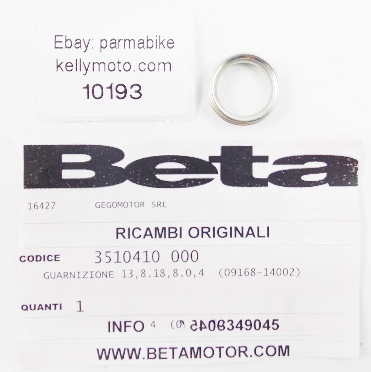 Nos Beta 2013 M4-4T Engine Cylinder Head Gasket 3510410-000 1