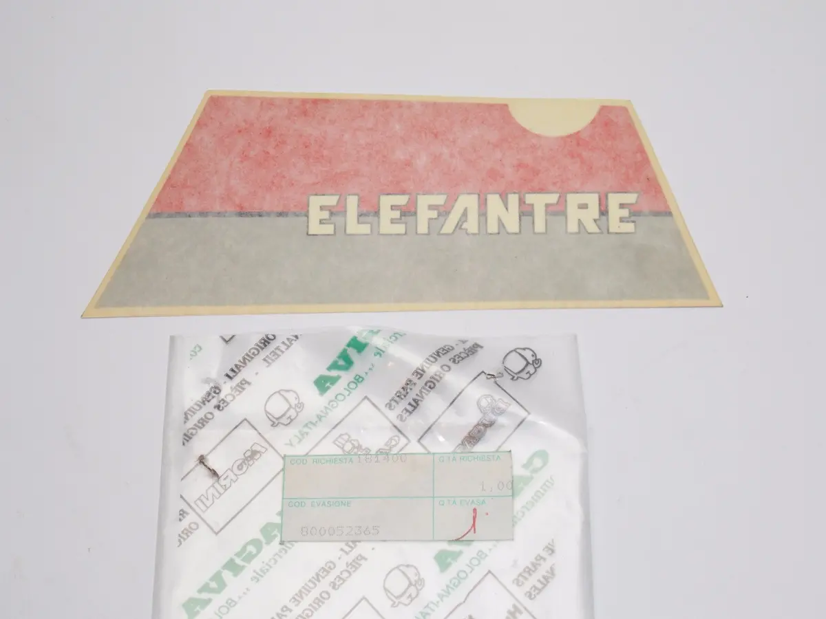 Nos Oem Cagiva 1987 Elefantre 125 Lh Trim Red/White/Grey Sticker Decal 800052365 1