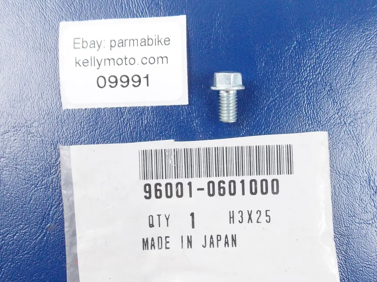 Nos Oem Honda 2012-2013 Nc700 Bolt, Flange 6X10 96001-0601000 | 960010601000 1